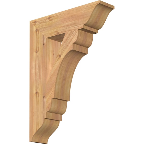 Ekena Millwork Olympic Traditional Smooth Bracket, Western Red Cedar, 5 1/2"W x 22"D x 30"H BKT06X22X30OLY01SWR - main